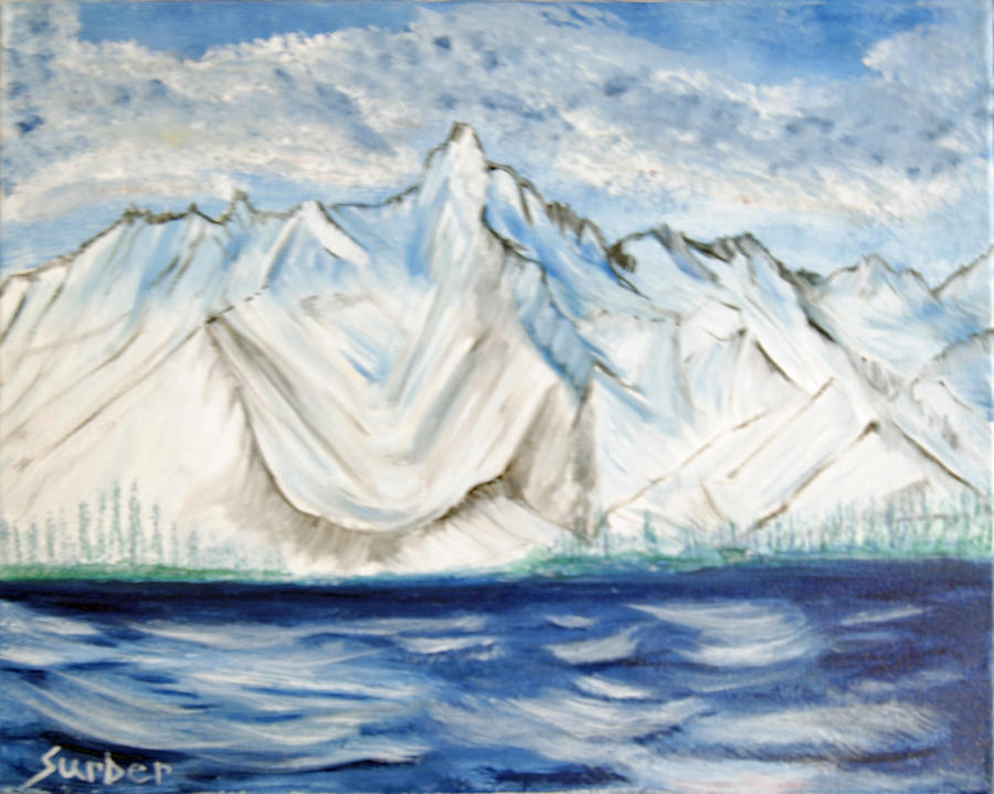 Vision of Mountain Painting by Suzanne Surber