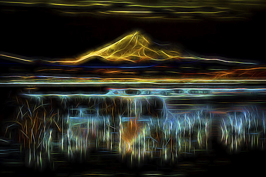 Vision Of Mt. Shasta Digital Art by William Horden