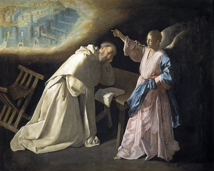 Vision of Saint Peter Nolasco Painting by Francisco de Zurbaran