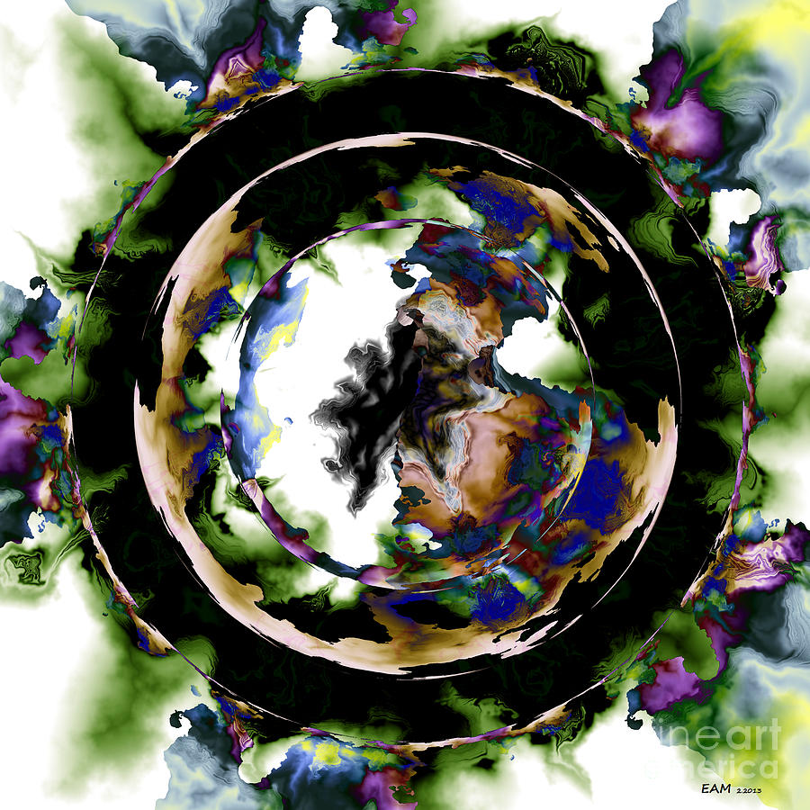 Visions Echo In The Crystal Ball Digital Art by Elizabeth McTaggart