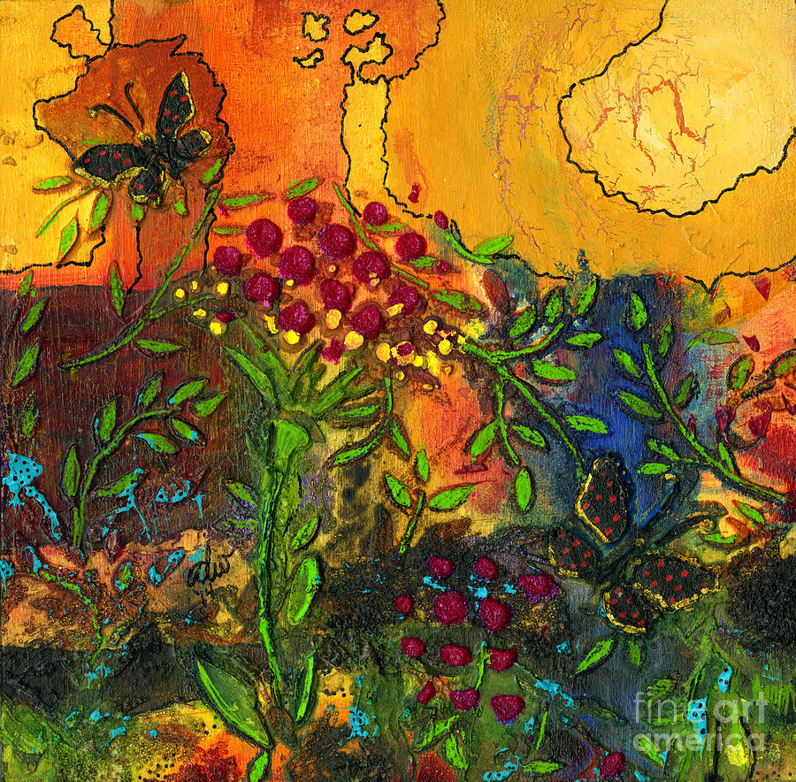 Visions of Summer Danced in my Head Mixed Media by Angela L Walker