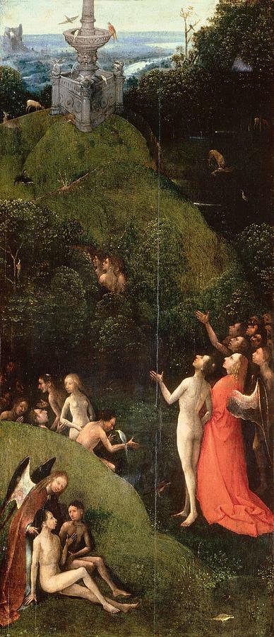 Hieronymus Bosch Painting - Visions of the Hereafter - Terrestrial Paradise by Hieronymus Bosch