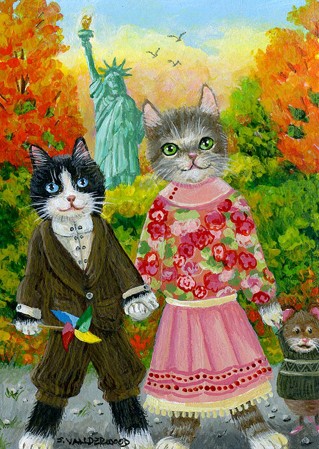 Visiting Liberty Painting by Jacquelin L Vanderwood Westerman Visiting Liberty Painting by Jacquelin L Vanderwood Westerman