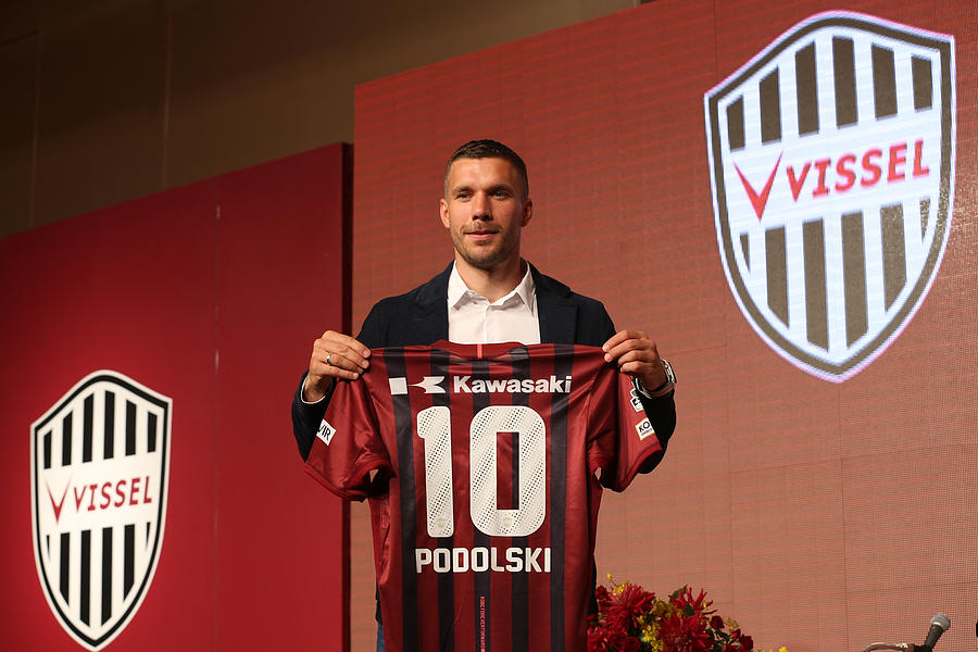 Vissel Kobe Introduces New Player Lukas Podolski Photograph by Buddhika Weerasinghe