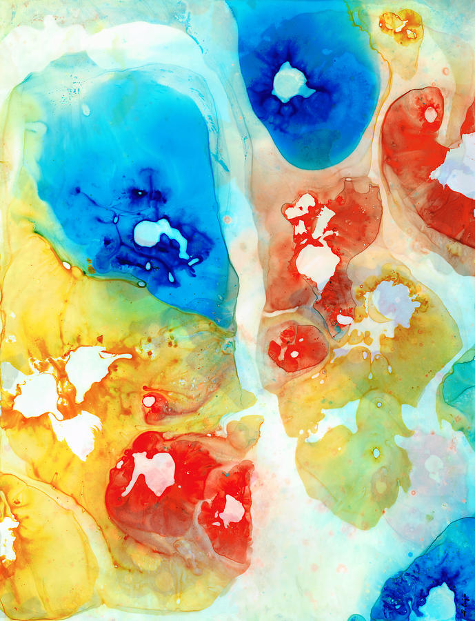 Primary Colors Painting - Vitality - Contemporary Art by Sharon Cummings by Sharon Cummings