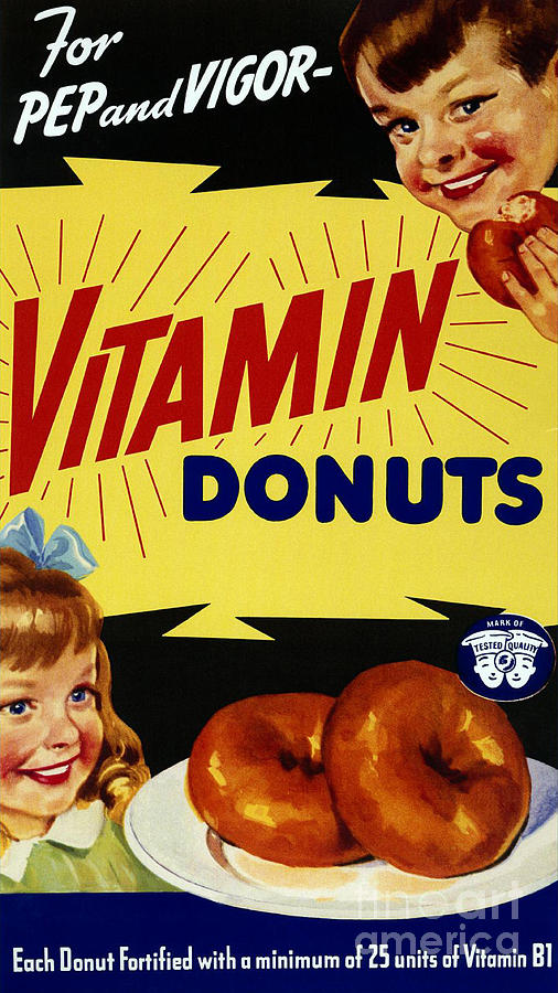 Donut Photograph - Vitamin Donut by Science Source