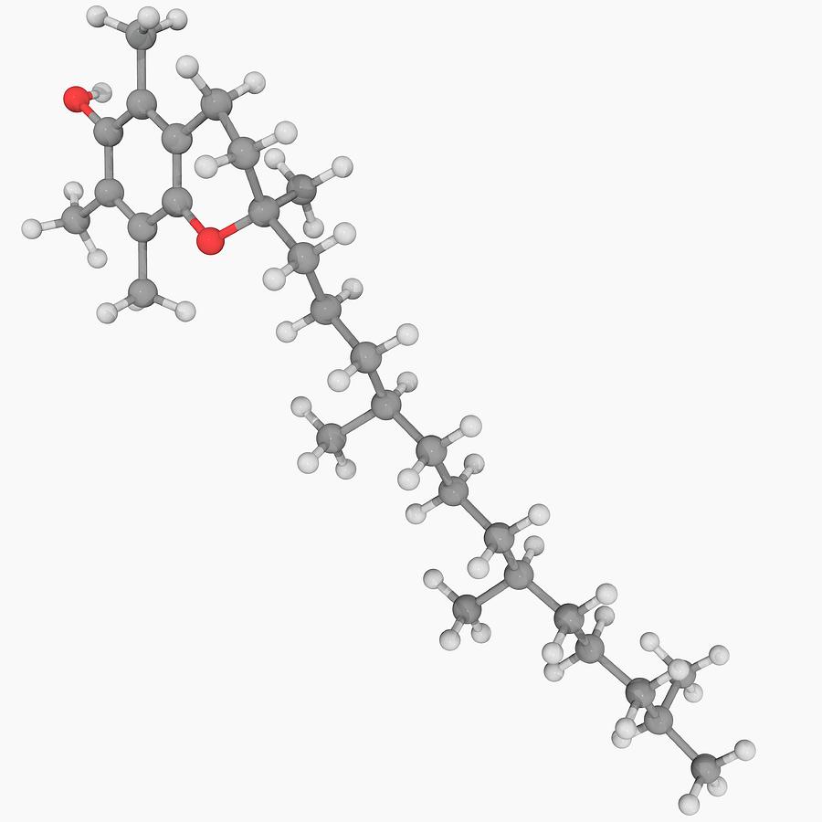 Vitamin E Molecule Digital Art by Laguna Design