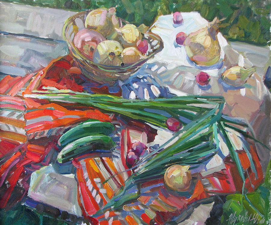 Vitamin Still Life Painting by Juliya Zhukova
