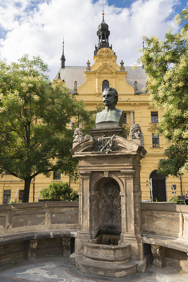 Vitezslav Halek monument Prague Photograph by Matthias Hauser