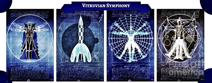 Vitruvian Symphony Digital Art by HELGE Art Gallery