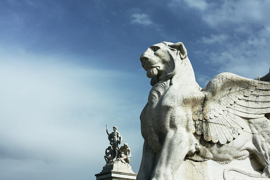 Vittorio Emanuele II Monument Detail Photograph by Stuart Paton
