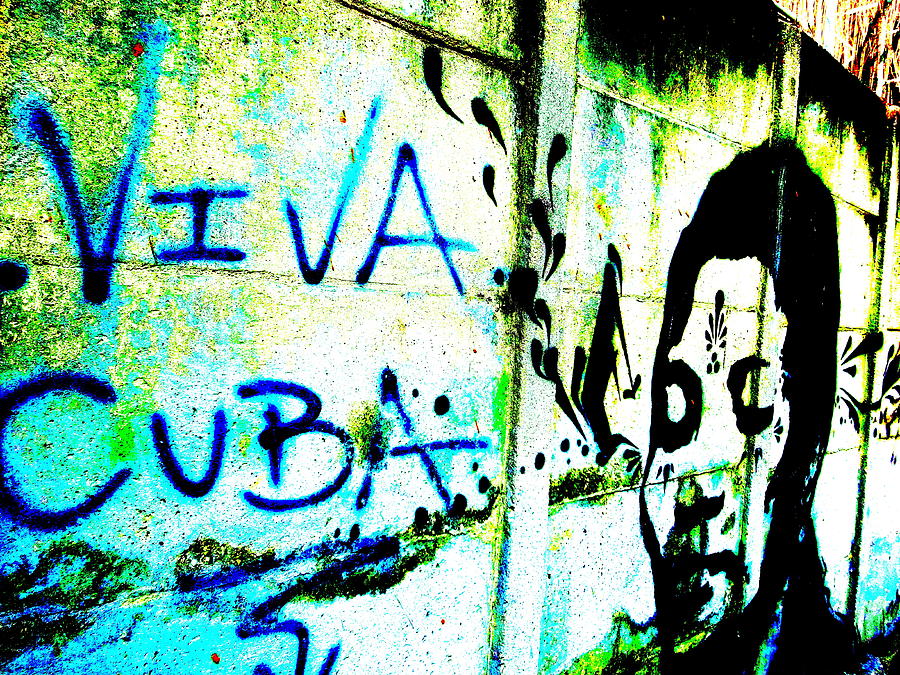 Viva Cuba Street Art Photograph by Funkpix Photo Hunter