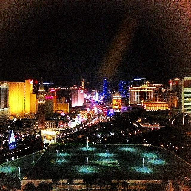 Viva Las Vegas! The View From Our Suite! Photograph by A R