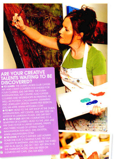Viva Magazine article Painting by Katie Black