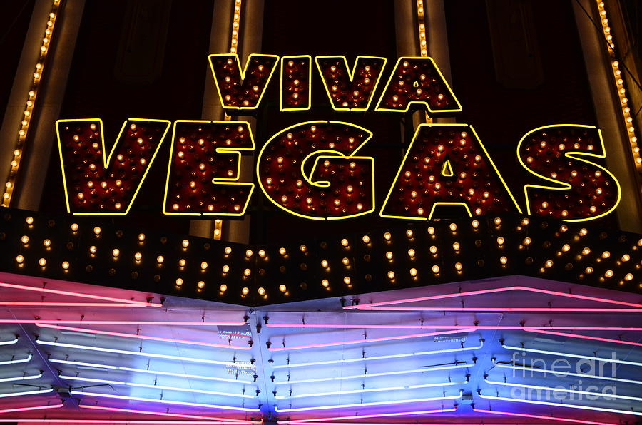 Las Vegas Photograph - Viva Vegas Neon by Bob Christopher