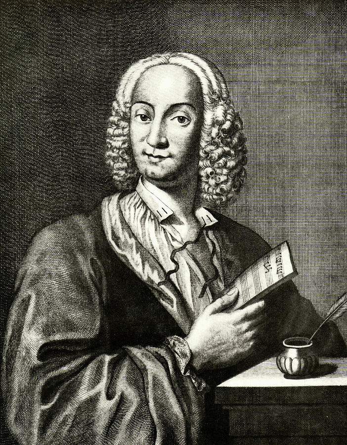 Vivaldi Portrait Drawing by English School