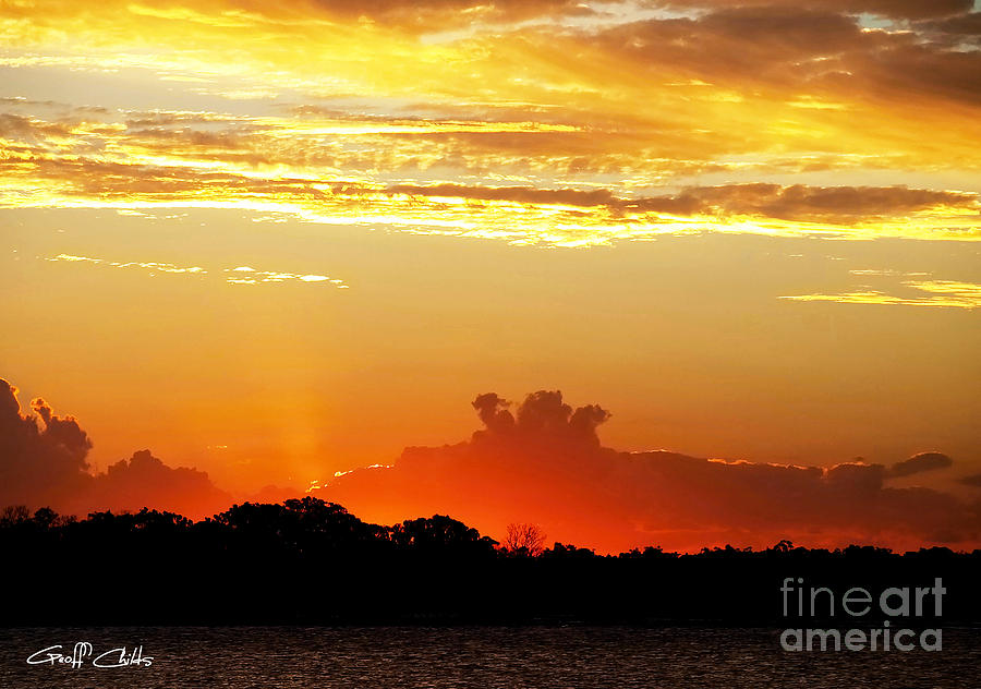 Sunset Photograph - Vivid Vista. Sunset by Geoff Childs