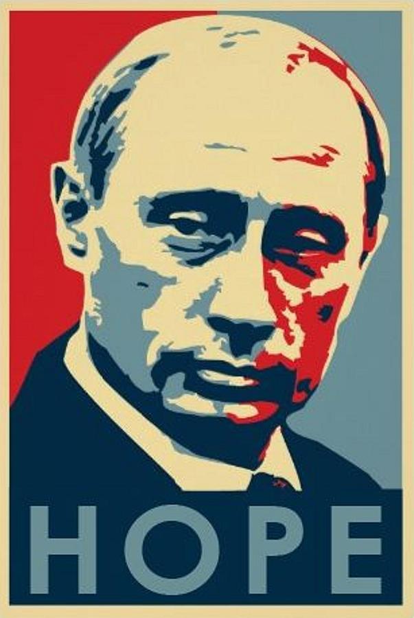 Moscow Painting - Vladimir Putin HOPE by Krystal