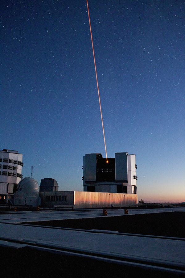 Telescope Photograph - Vlt Laser Guide Star Facility by European Southern Observatory/science Photo Library