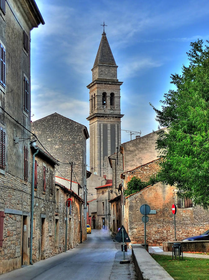 Vodnjan hihgest bell tower in Istria Photograph by Brch Photography