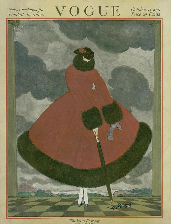 Vogue Cover Featuring A Woman Surrounded By Storm Photograph by George Wolfe Plank