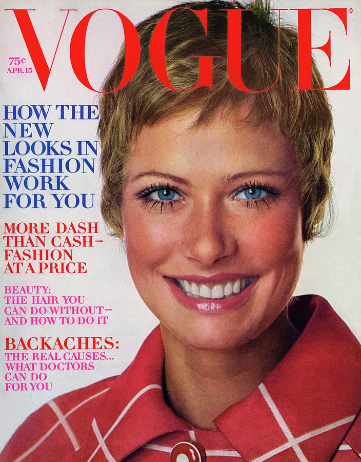 Vogue Cover Featuring Susanne Schoneborn Photograph by Arnaud de Rosnay