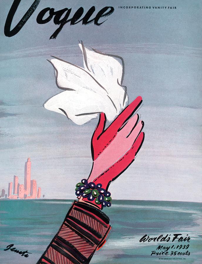 Vogue Cover Illustration Of A Gloved Hand Waving Photograph by Eduardo Garcia Benito