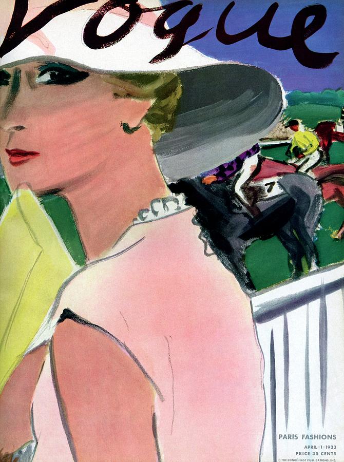 Vogue Cover Illustration Of A Woman Photograph by Carl Oscar August Erickson