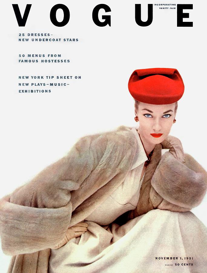 Vogue Cover Of Janet Randy Photograph by Clifford Coffin