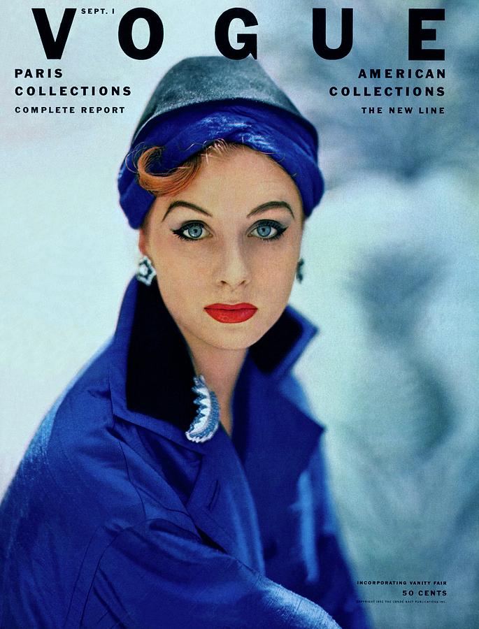 Vogue Cover Of Suzy Parker Photograph by Roger Prigent