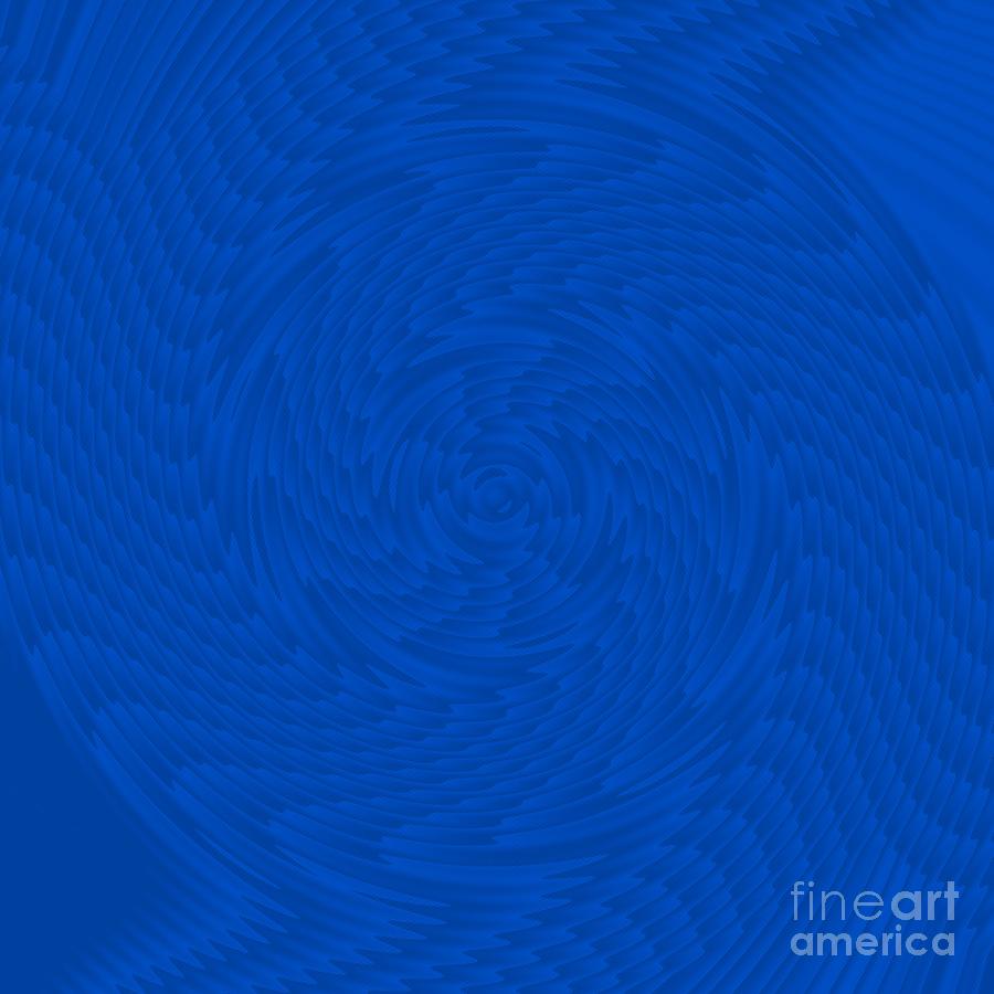 Voile Swirl In Blue Catus 1 No.4 V B Painting