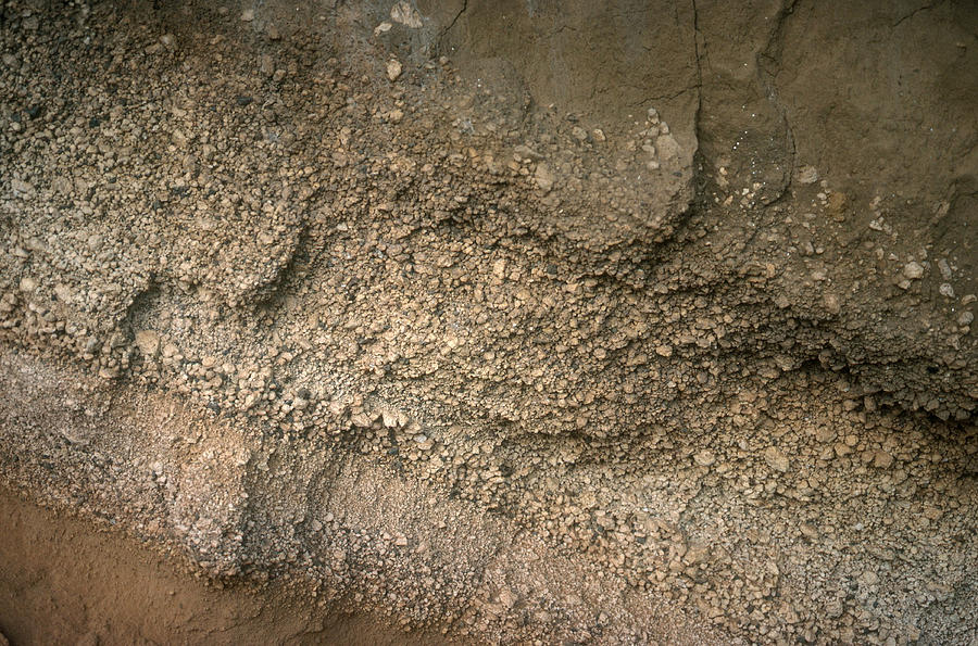 Volcanic Ash Bed Photograph by A.b. Joyce
