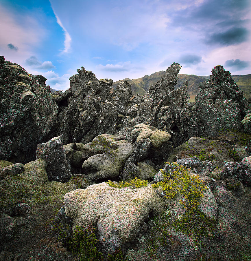 Volcanic Basalt Lava Landscape Photograph by Dirk Ercken