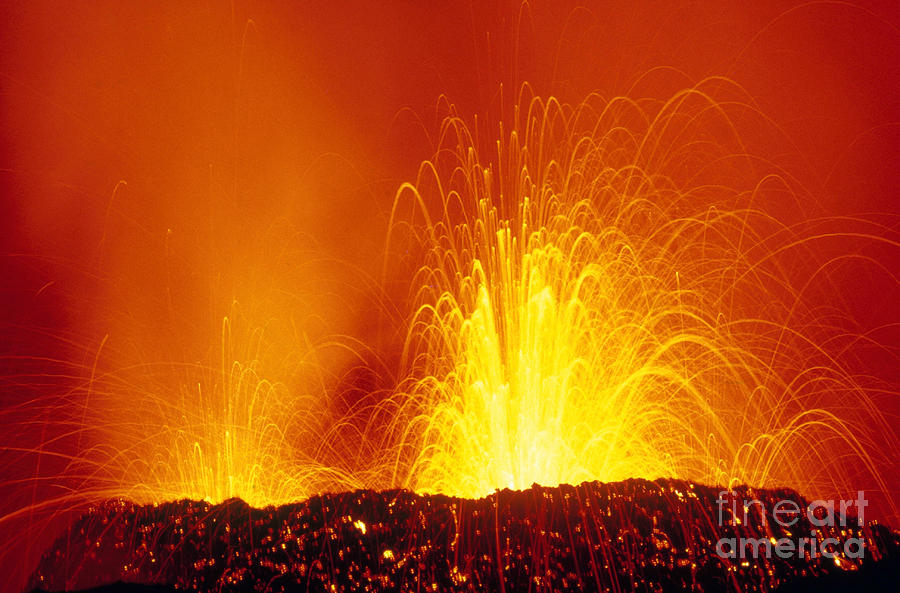 Volcanic Eruption Photograph by Explorer