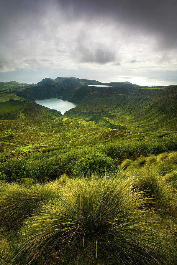 Volcanic Scenary Over Deep Lagoon Lagoa Photograph by Joel Santos ...