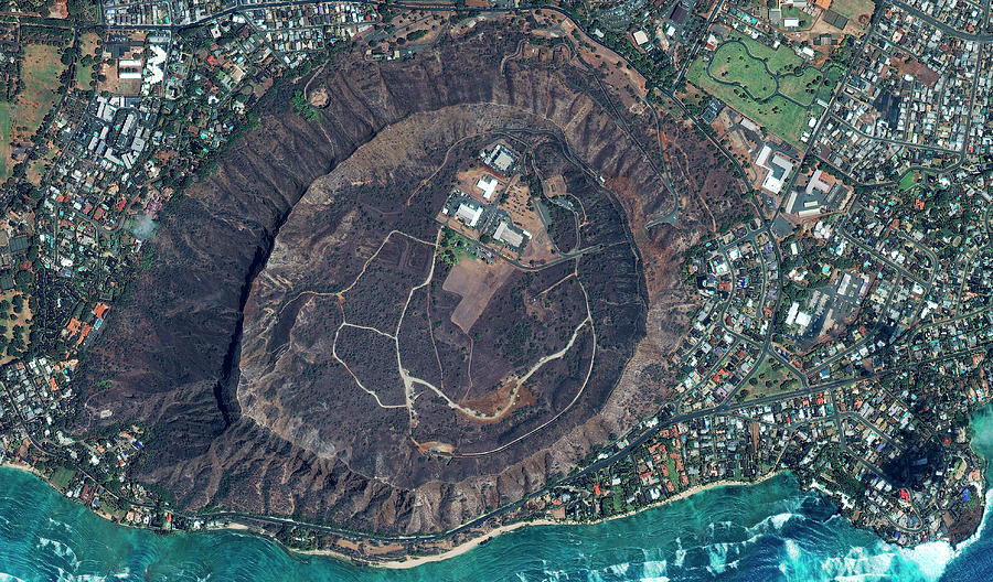 Volcanic Structure Photograph by Geoeye/science Photo Library