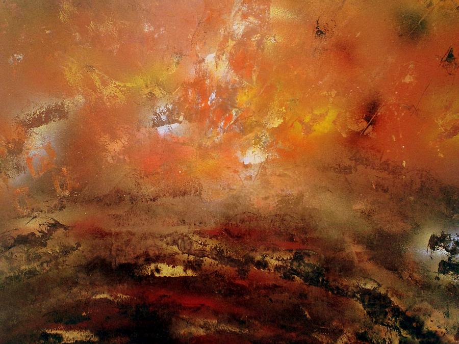 Volcanic Eruption Painting by Gerry Smith