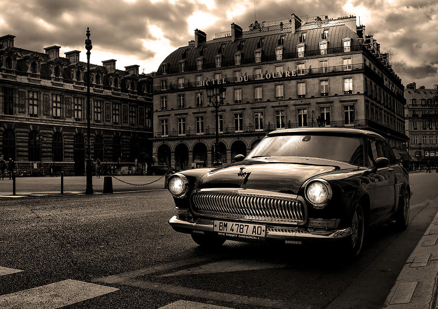 Vintage Photograph - Volga in Paris by Radoslav Nedelchev