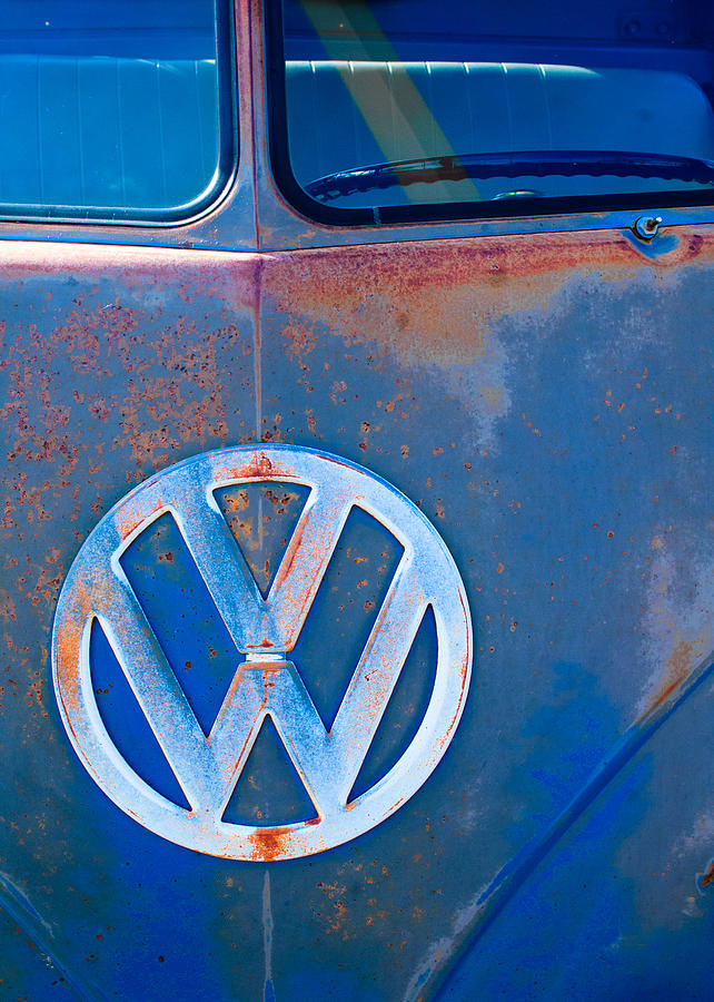 Volkswagen VW Bus Emblem Photograph by Jill Reger