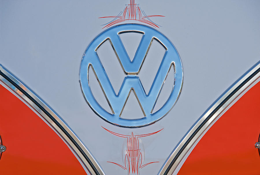 Volkswagon Logo Button Photograph by Dave Koontz
