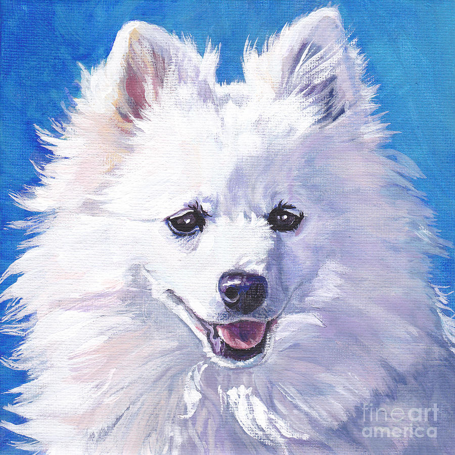 Dog Painting - Volpino Italiano by Lee Ann Shepard