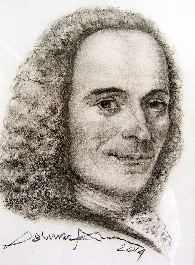 Voltaire Drawing by Salman Ameer Pixels