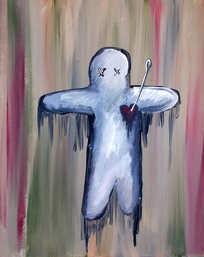 Voodoo Doll Painting by Marisela Mungia