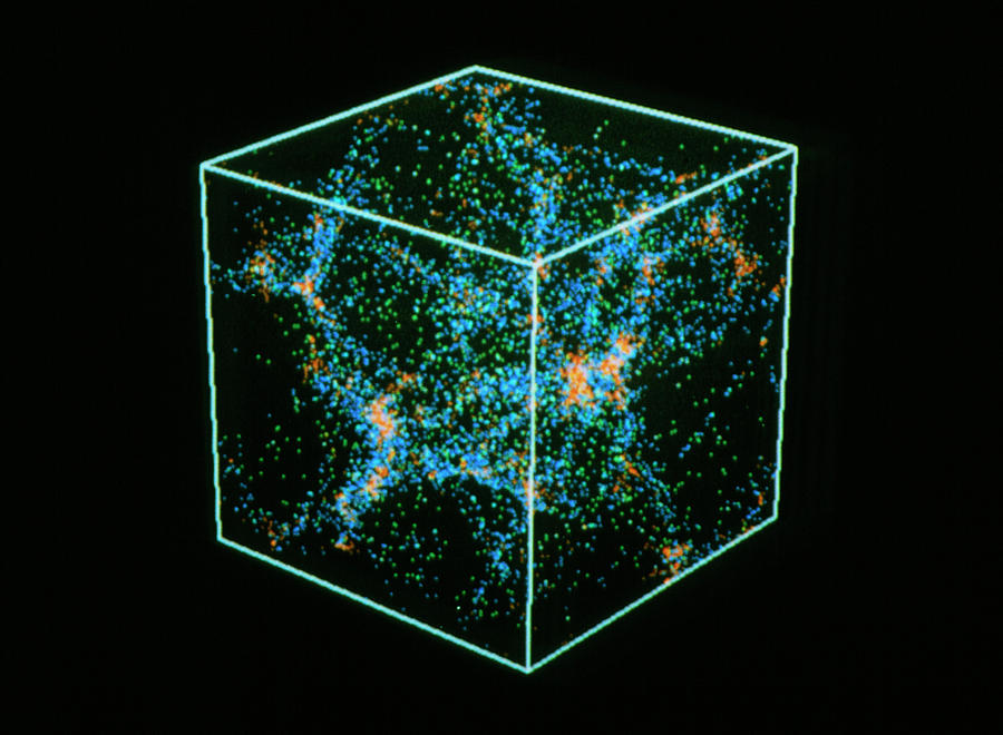 Voronoi Model Of Clustering Galaxies Photograph by Prof. Vincent Icke/science Photo Library