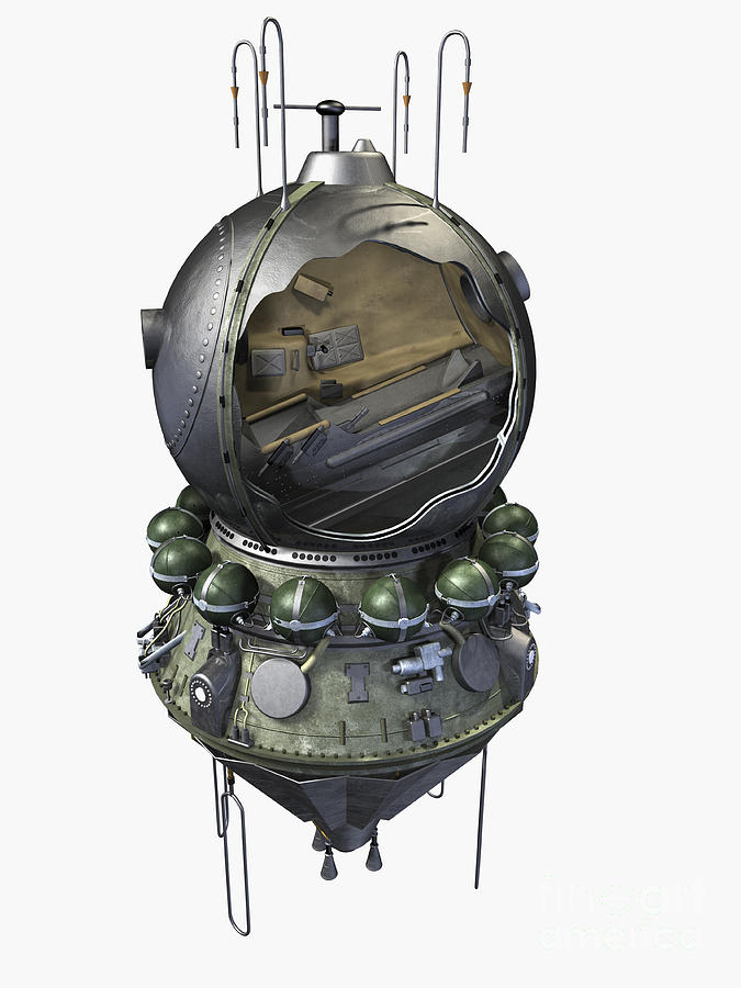 Vostok Descent Module, Illustration Photograph by Dorling Kindersley