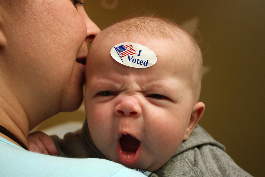 Voting baby Photograph by John Karpinsky