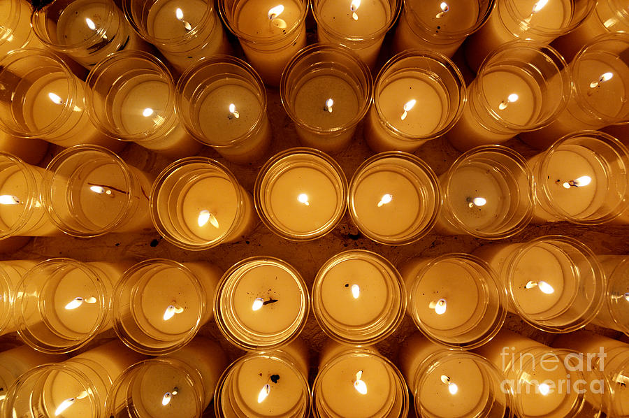 Candle Photograph - Votive Candles by Colin Woods