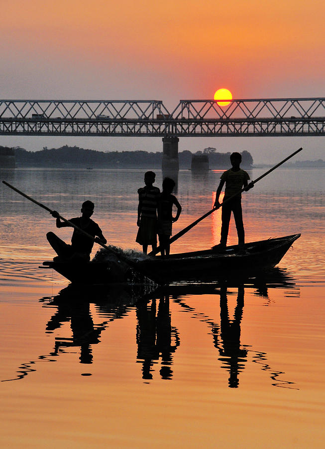 Sunset Photograph - Voyage-IV by Samsul Huda Patgiri
