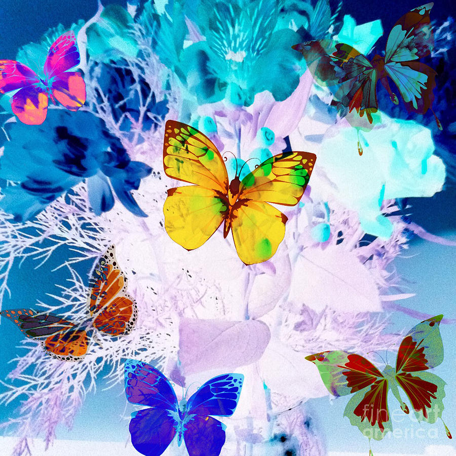Voyage of Butterflies Digital Art by Gayle Price Thomas