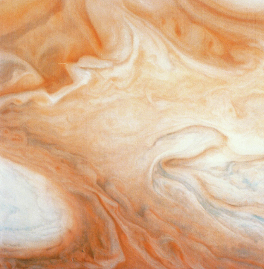Voyager 1 Image Of Cloud Patterns On Jupiter Photograph by Nasa/science Photo Library